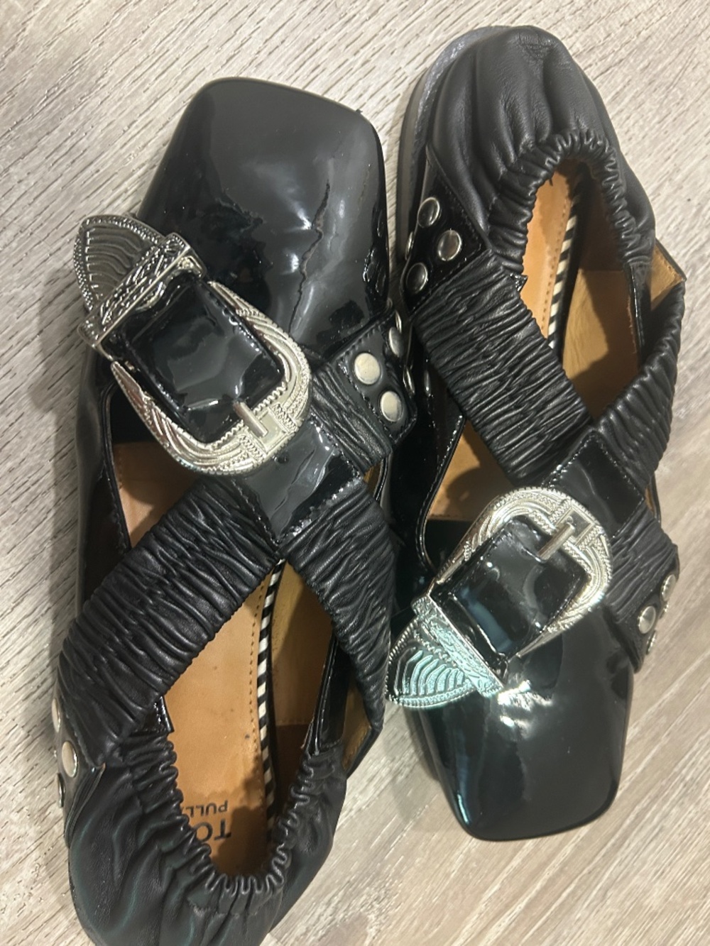 Toga Pulla Black ballet flats - Picture 4 of 5